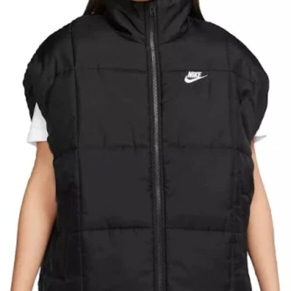 Nike Jackets & Blazers - NWT Womens XXL Black Oversized Sportswear Classic Therma-FIT Vest